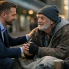 Hajléktalanon segített megható történet